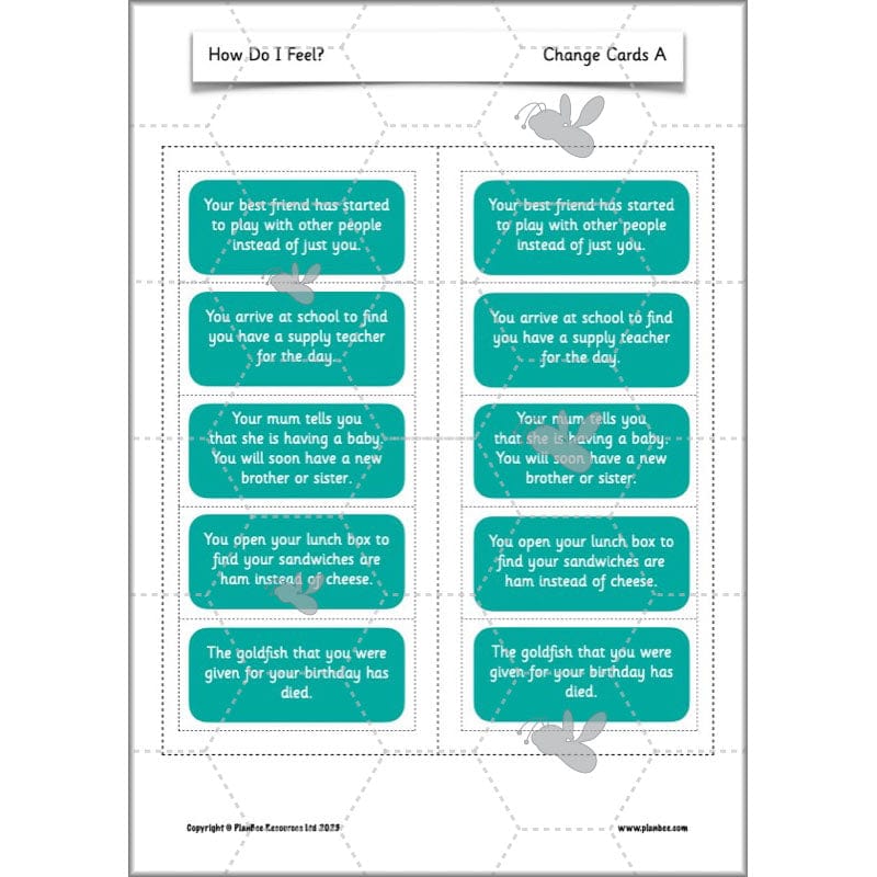 PlanBee How Do I Feel? | PSHE lessons KS1
