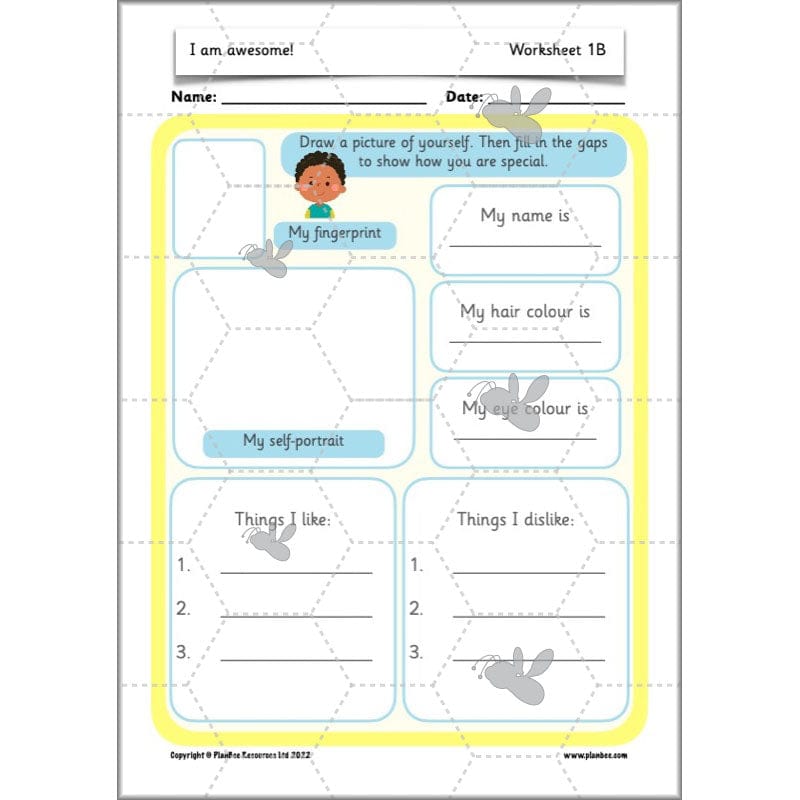 PlanBee I am awesome PSHE KS1 lessons by PlanBee