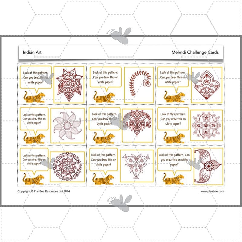 PlanBee Indian Art KS2 Lesson Planning Packs for Year 3/4 by PlanBee