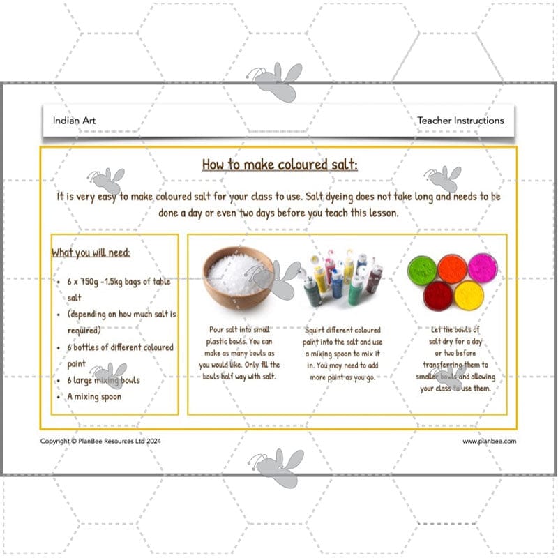 PlanBee Indian Art KS2 Lesson Planning Packs for Year 3/4 by PlanBee