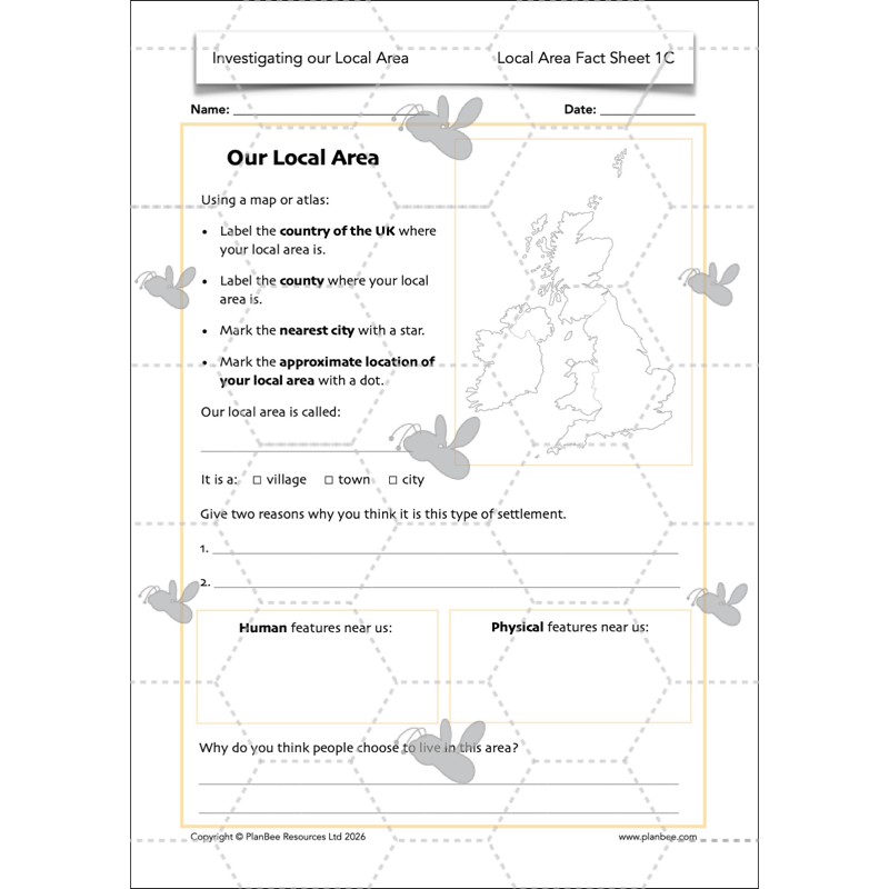 PlanBee Investigating our Local Area | KS2 Geography Lessons