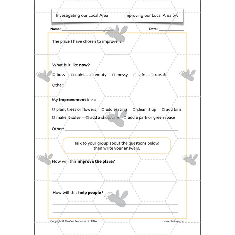 PlanBee Investigating our Local Area | KS2 Geography Lessons