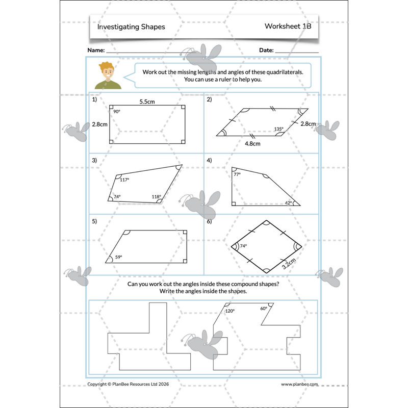 PlanBee Year 5 Shape KS2 Geometry Maths Lessons by PlanBee