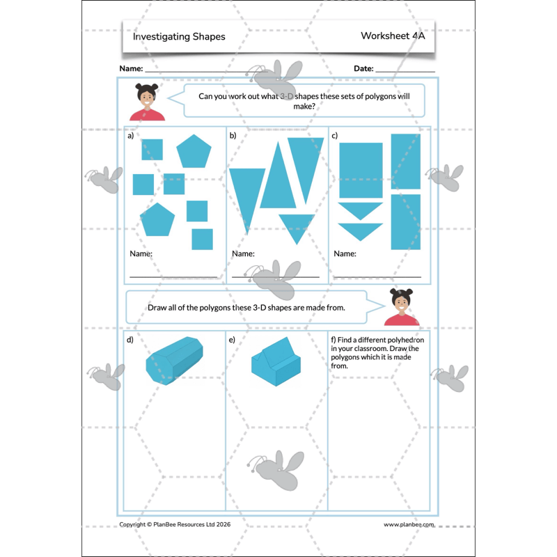 PlanBee Year 5 Shape KS2 Geometry Maths Lessons by PlanBee