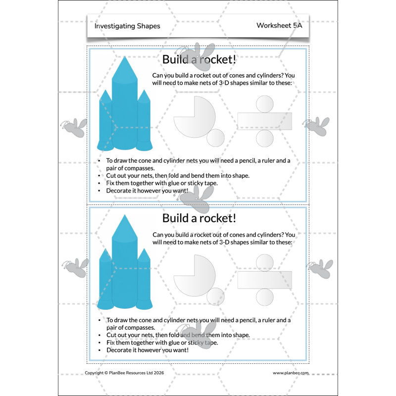 PlanBee Year 5 Shape KS2 Geometry Maths Lessons by PlanBee