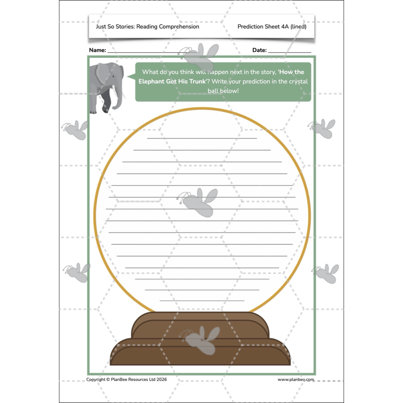 PlanBee Just So Stories KS2 | Reading Comprehension Year 4
