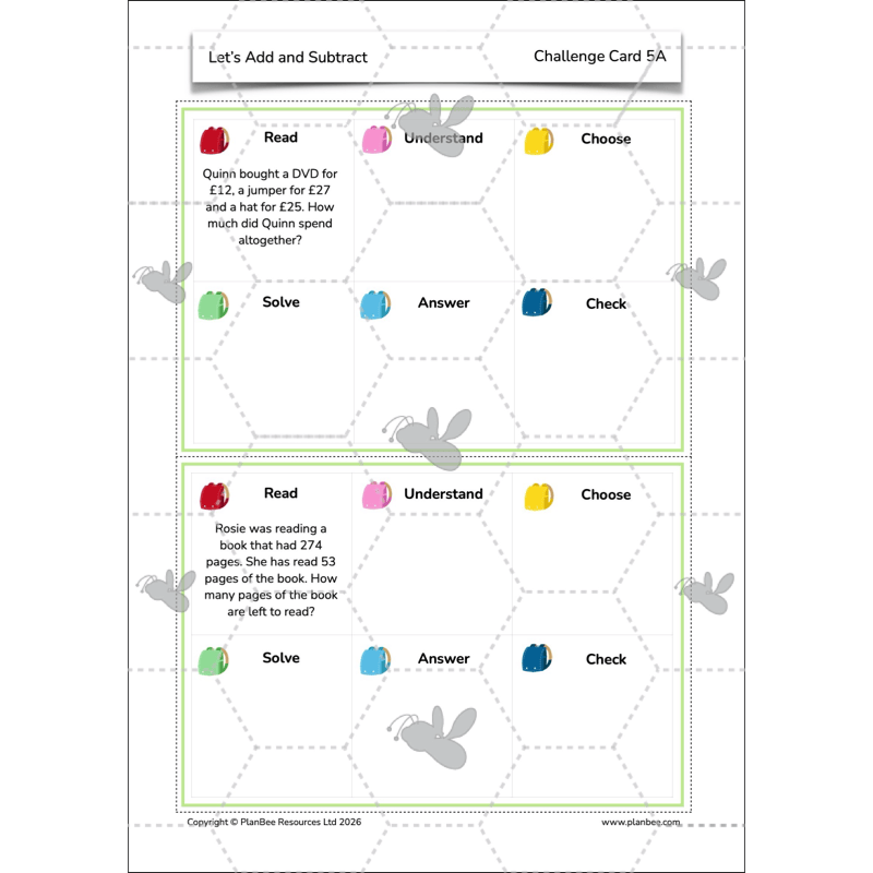 PlanBee Let's Add and Subtract Year 3 Maths Lessons by PlanBee