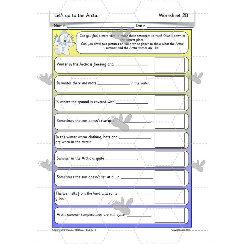 PlanBee Let's go to the Arctic KS1 Geography Lessons and Resources