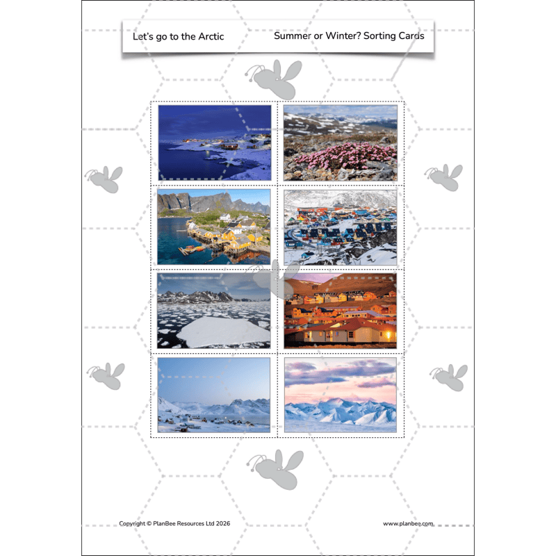 PlanBee Let's go to the Arctic KS1 Geography Lesson Pack