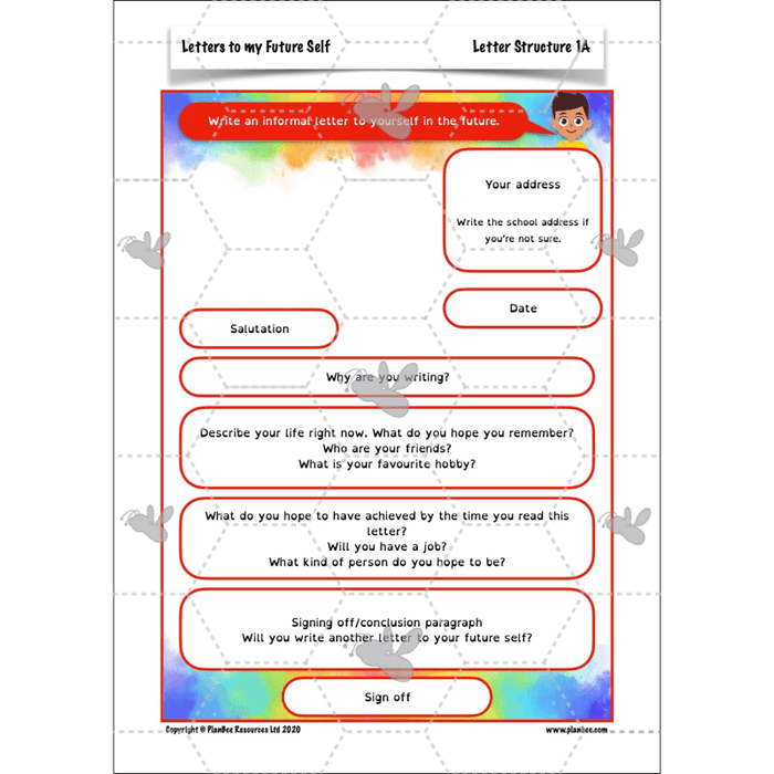 PlanBee Letters to my Future Self | Year 6 FREE English Pack