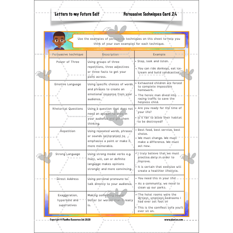 PlanBee Letters to my Future Self | Year 6 FREE English Pack