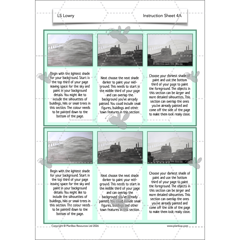 PlanBee LS Lowry KS2 - Year 3/4 Art Planning by PlanBee