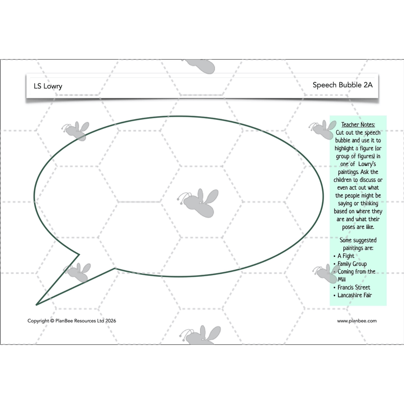 PlanBee LS Lowry KS2 - Year 3/4 Art Planning by PlanBee