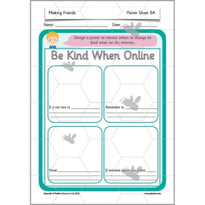 PlanBee Making Friends PSHE KS1 lessons by PlanBee