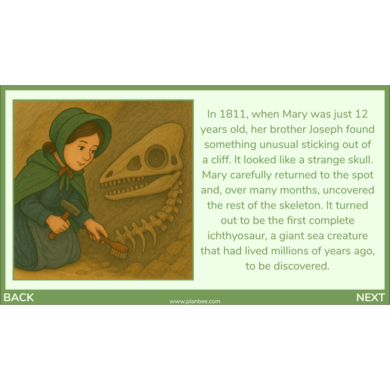 PlanBee Mary Anning KS2 Lesson | Life and Achievements
