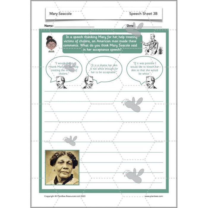 PlanBee Mary Seacole History KS1 lessons by Planbee
