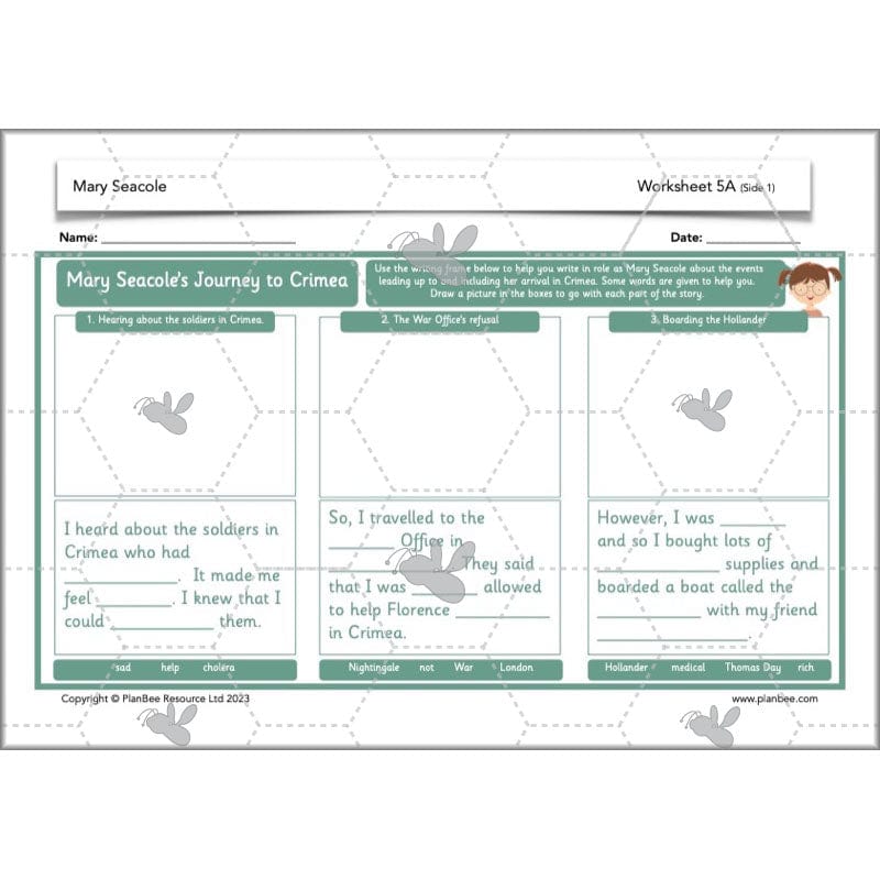 PlanBee Mary Seacole History KS1 lessons by Planbee