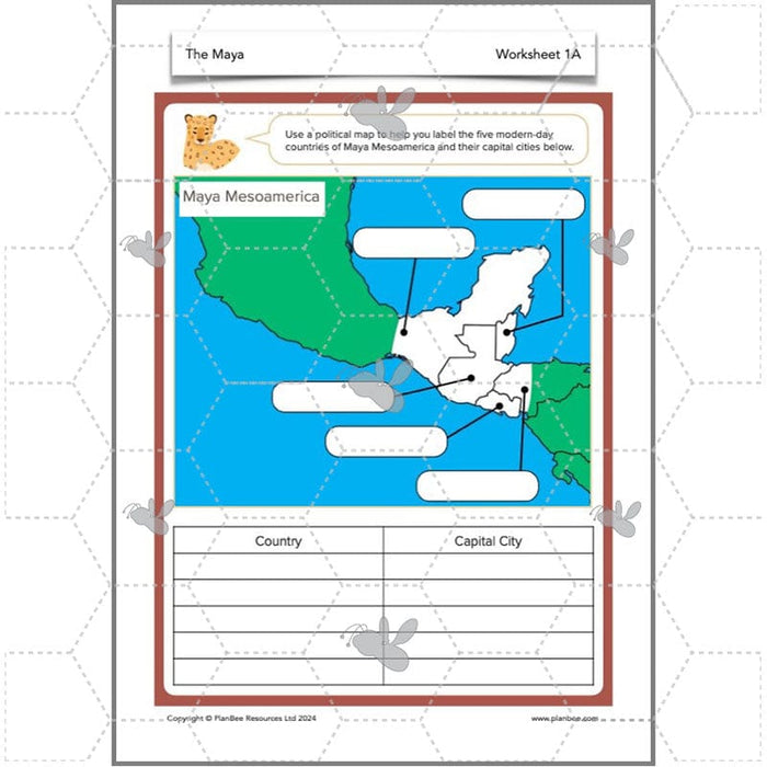 PlanBee KS2 Ancient Maya Civilisation Topic Lessons by PlanBee