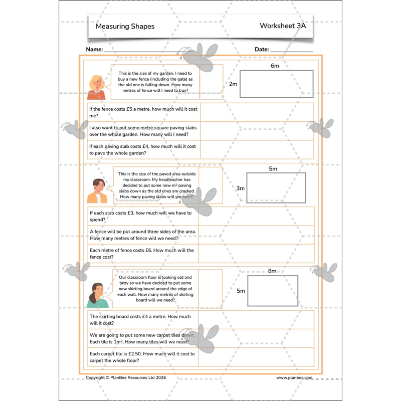 PlanBee Measuring Shapes Year 5 Maths Planning by PlanBee