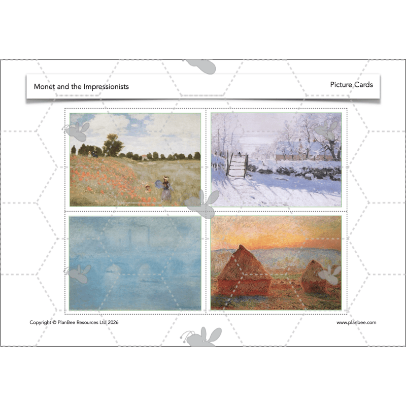 PlanBee Monet and the Impressionists | KS2 Art Lessons