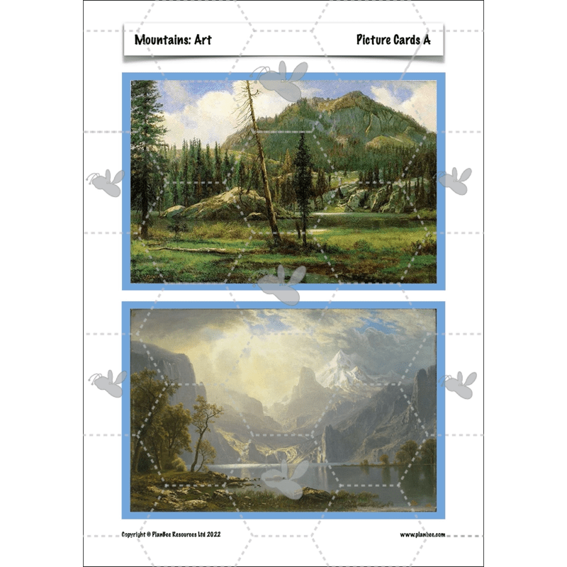 PlanBee Mountains Topic KS2 Enrichment Lesson Pack