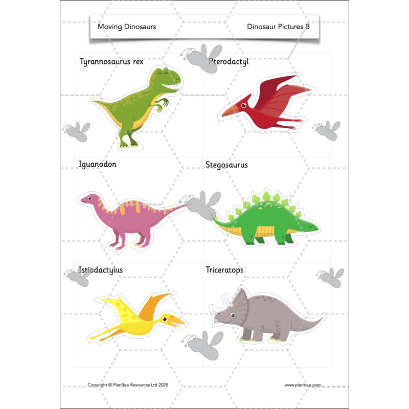 PlanBee Moving Dinosaurs KS1 | DT lessons