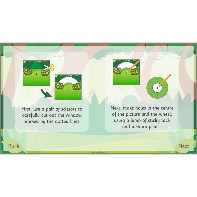 PlanBee Jungle-themed Sliders and Levers KS1 Lesson Pack | PlanBee