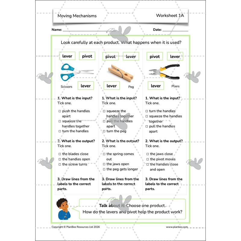 PlanBee Moving Mechanisms