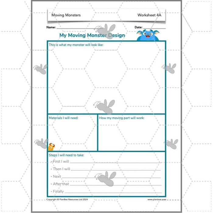 PlanBee Moving Monsters Year 3 KS2 Pneumatics Lessons by PlanBee