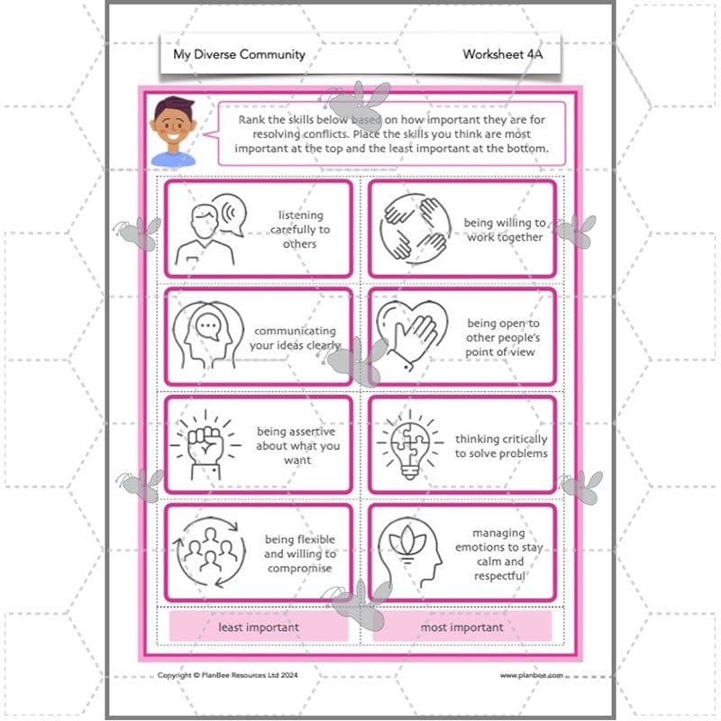 PlanBee My Diverse Community | Year 3 PSHE Lessons