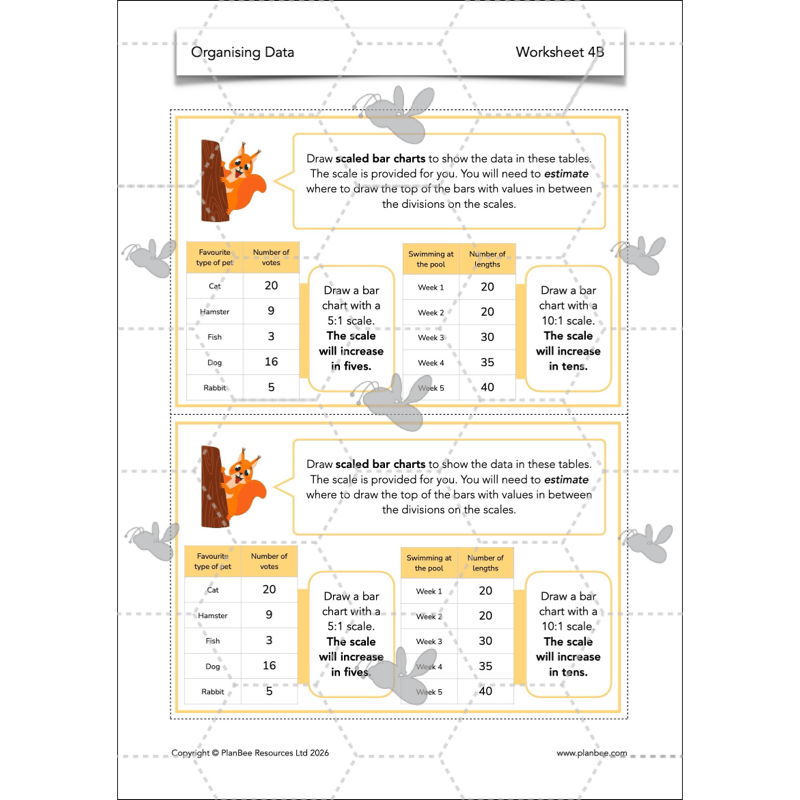 PlanBee Year 3 Statistics Organising Data PlanBee Maths Lesson