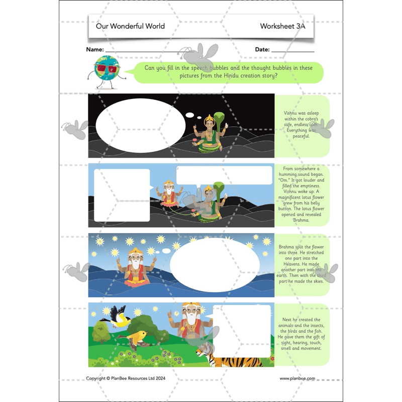 PlanBee Our Wonderful World - Creation Story KS1 RE Lessons | PlanBee