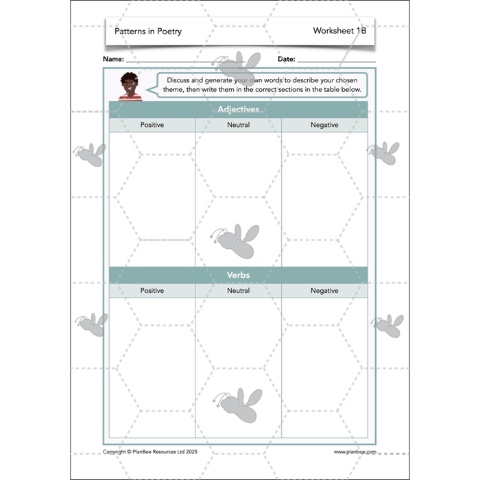PlanBee Year 3 Patterns in Poetry | Investigating Types of Poems