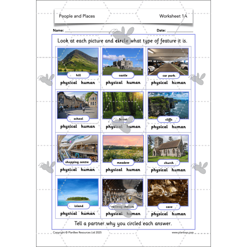 PlanBee People and Places | KS1 Geography Lessons