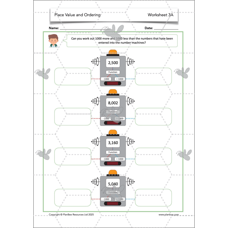 PlanBee Place Value and Ordering Year 4 Maths Lessons by PlanBee