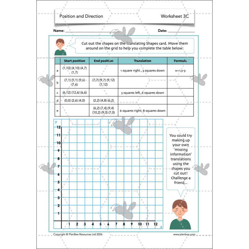PlanBee Position and Direction Year 4 Maths Lessons | PlanBee