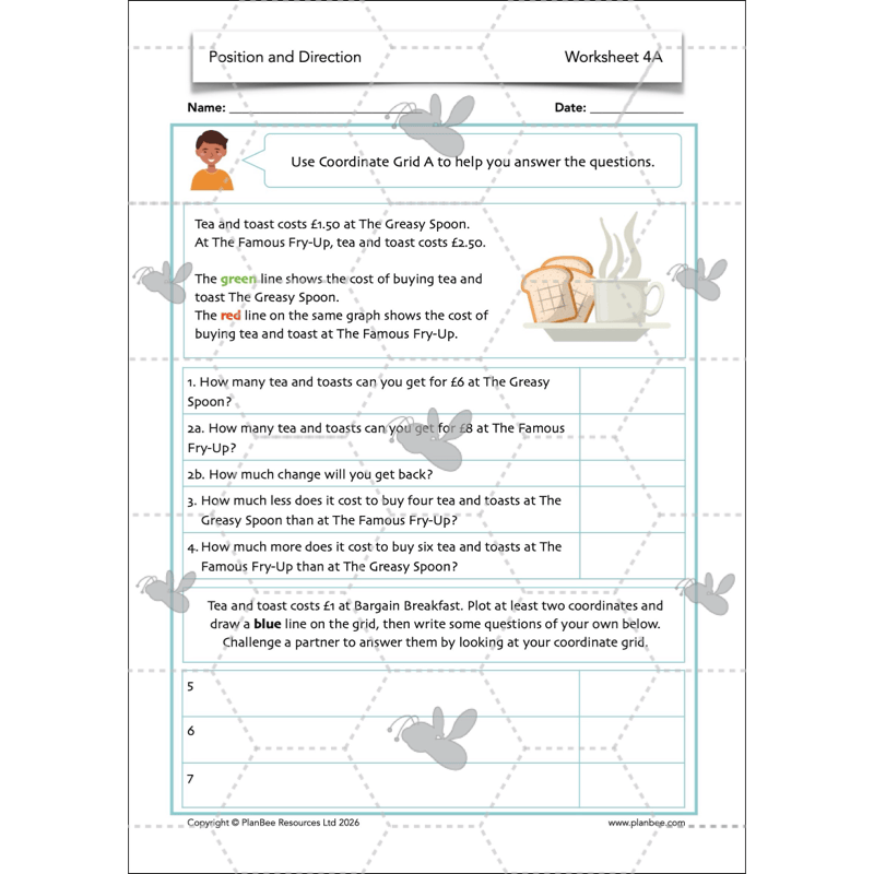 PlanBee Position and Direction Year 4 Maths Lessons | PlanBee