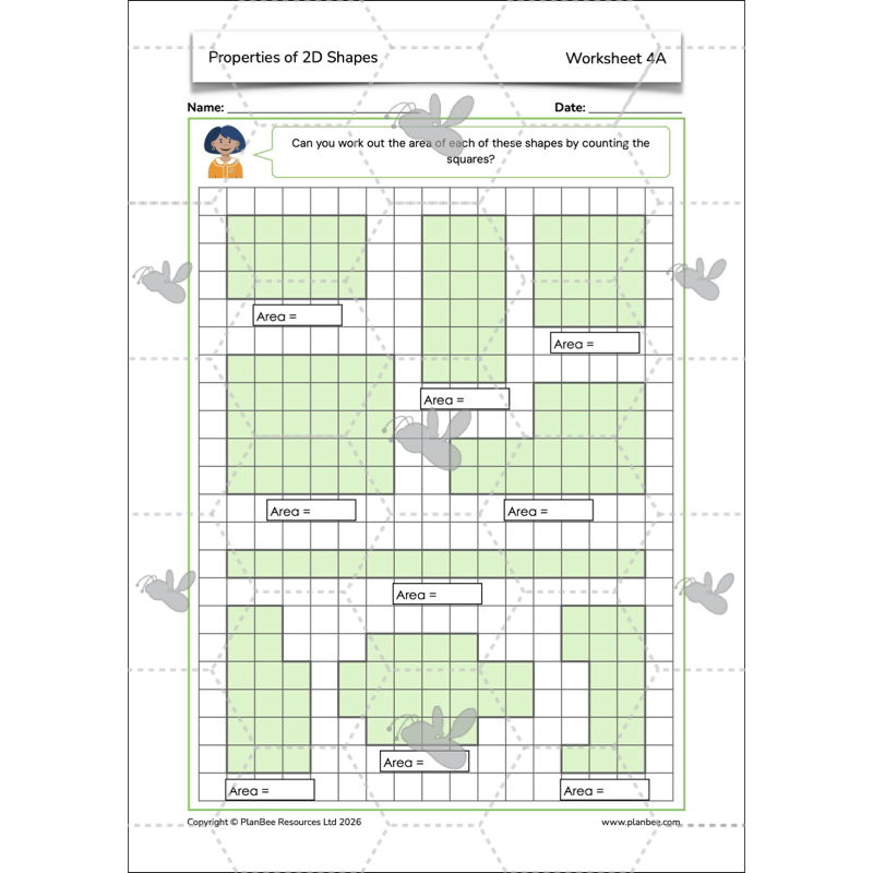 PlanBee Year 4 Properties of 2D Shapes KS2 Maths by PlanBee