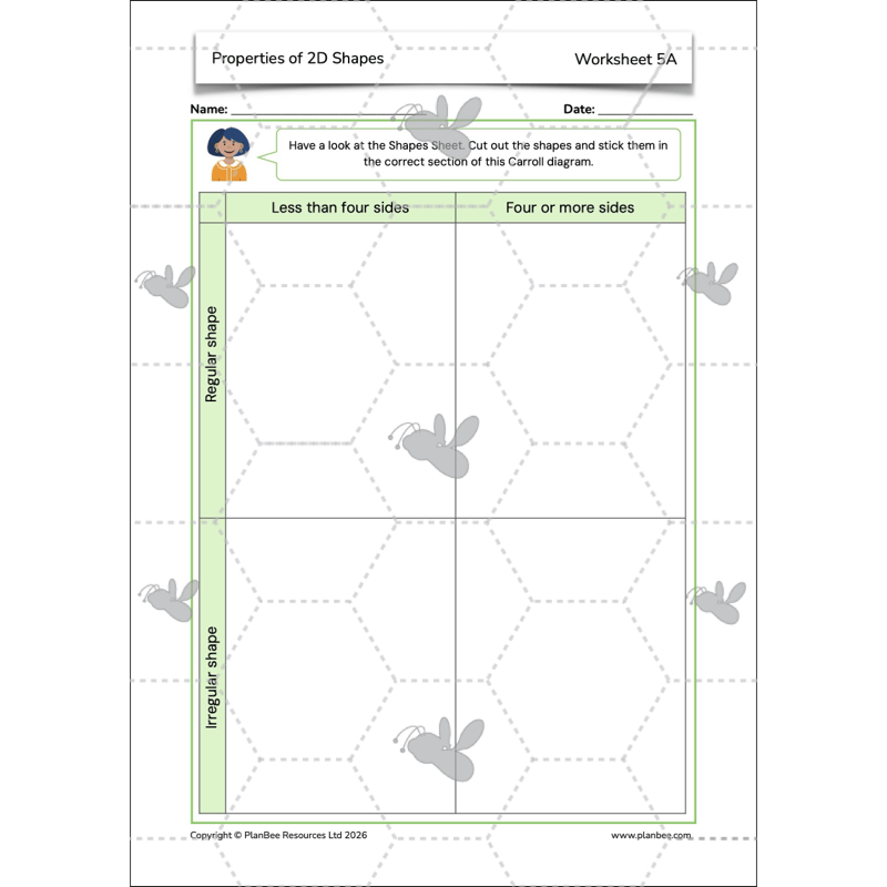 PlanBee Year 4 Properties of 2D Shapes KS2 Maths by PlanBee