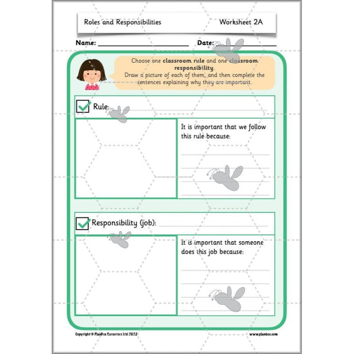 PlanBee Roles and Responsibilities | KS1 PSHE 