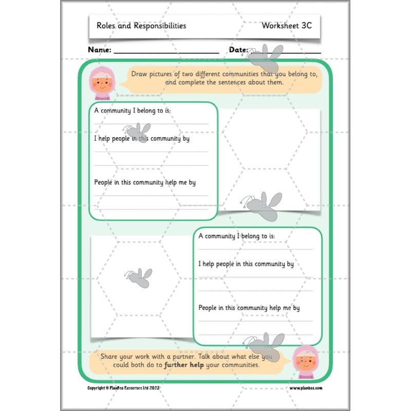 PlanBee Roles and Responsibilities | KS1 PSHE 
