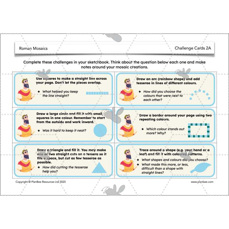 PlanBee Roman Mosaics KS2 Art Planning