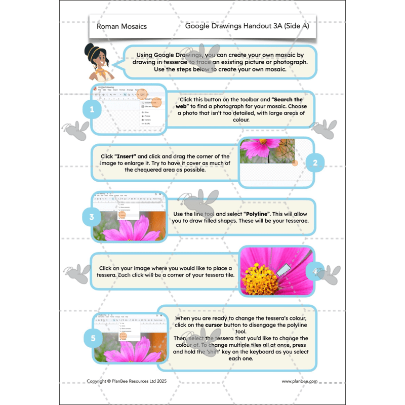 PlanBee Roman Mosaics KS2 Art Planning