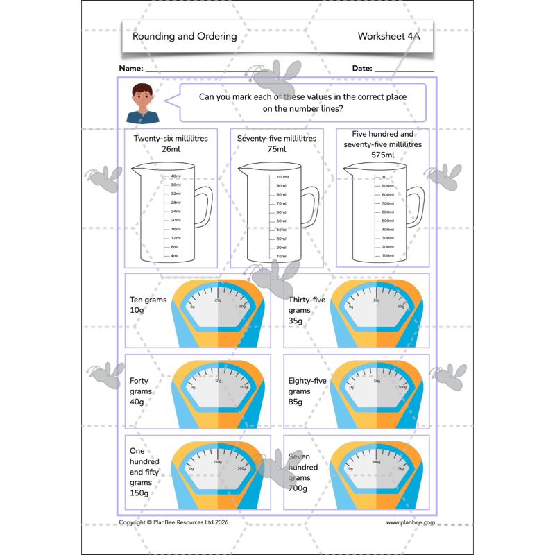 PlanBee Rounding and Ordering Numbers Year 4 Place Value by PlanBee