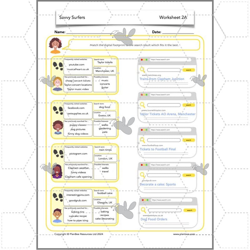 PlanBee Online Safety Year 3 | 5 Complete PSHE Lessons