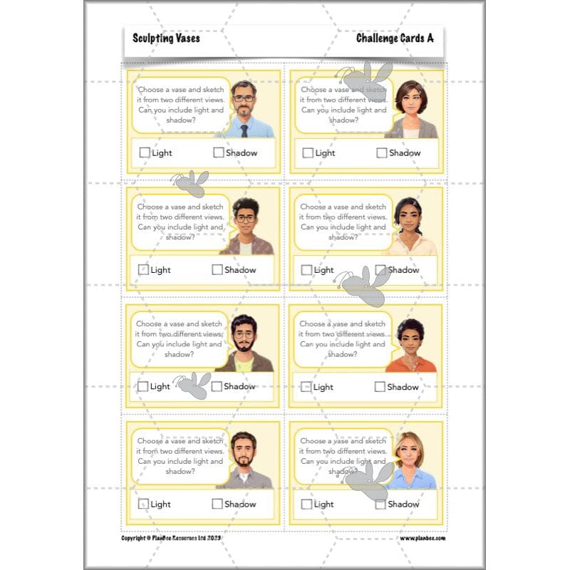 PlanBee Sculpting Vases - Sculpture Art Lessons for KS2 | Year 5 & Year 6