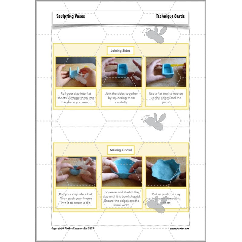PlanBee Sculpting Vases - Sculpture Art Lessons for KS2 | Year 5 & Year 6