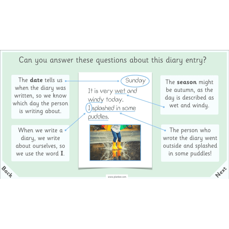 PlanBee Season Diaries | Year 1 English