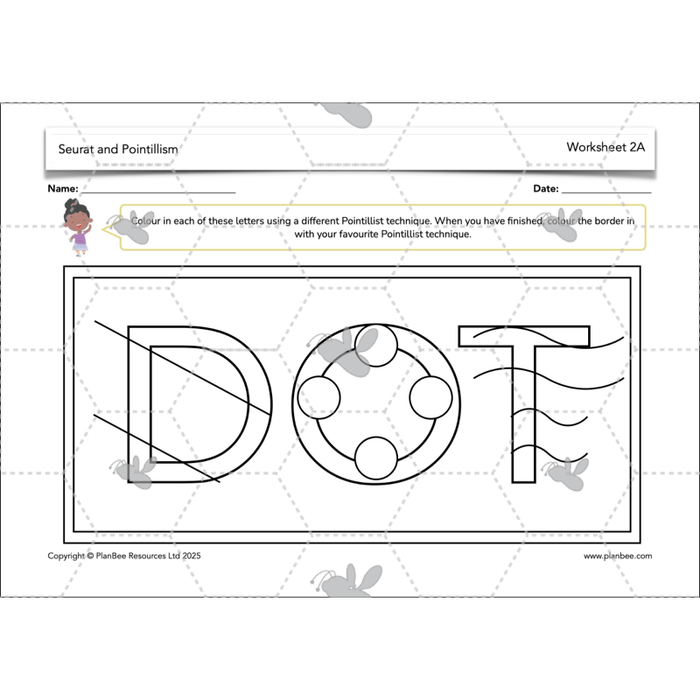 PlanBee Seurat and Pointillism KS2 Lesson Plans and Art Projects
