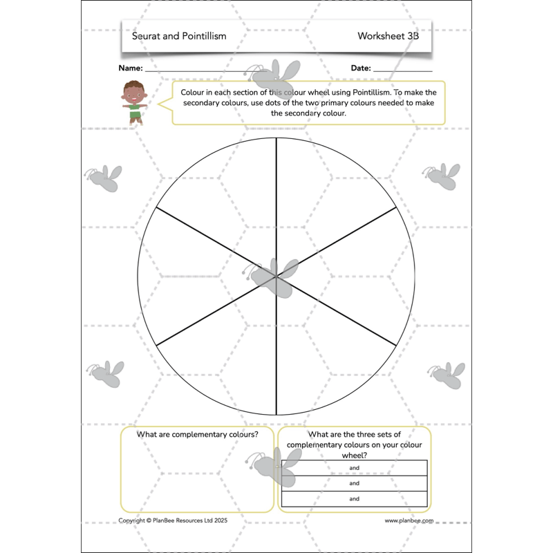 PlanBee Seurat and Pointillism KS2 Lesson Plans and Art Projects